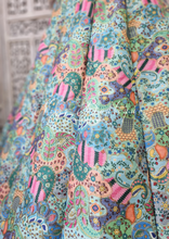 Suraiya Luxury Blues Printed Skirt (sizes 10-18)