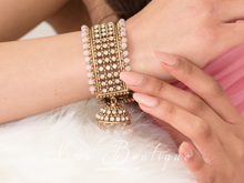 Royal Blush Bracelet with hanging chumka