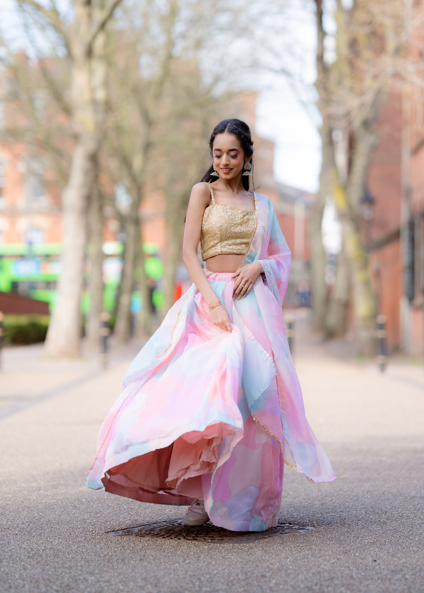 Candy Pastel skirt/lehnga (size 4-18)