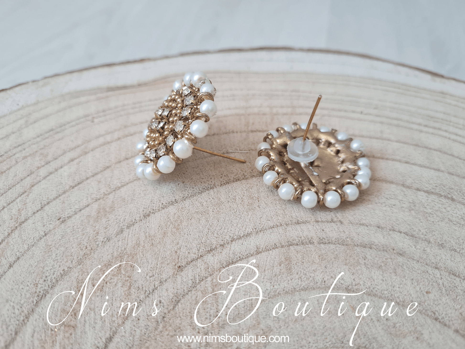 Nims Boutique Royal Pearl Stud earrings
