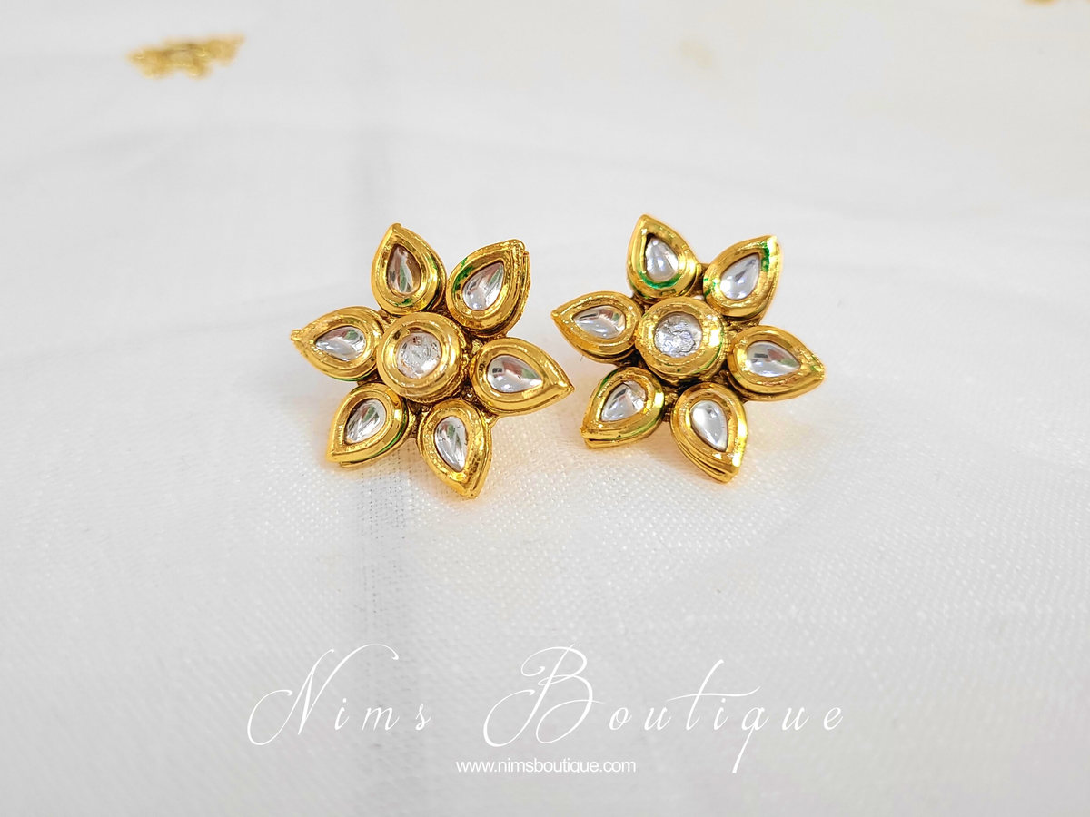 Small 2025 kundan earrings