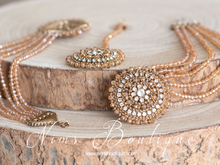 Large Royal Gold Earrings with Saharas & Tikka