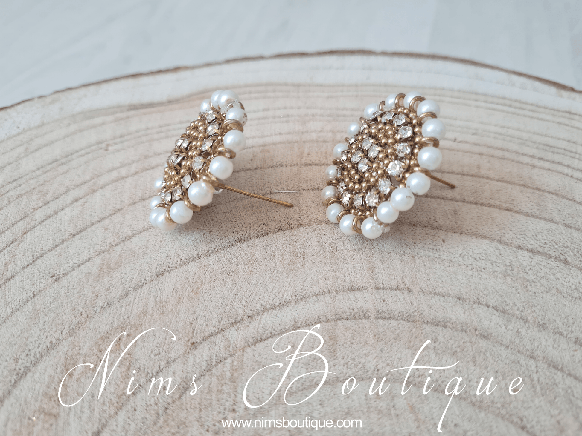 Nims Boutique Royal Pearl Stud earrings