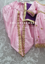 Pink & Purple Kids Dhoti Salwar Suit