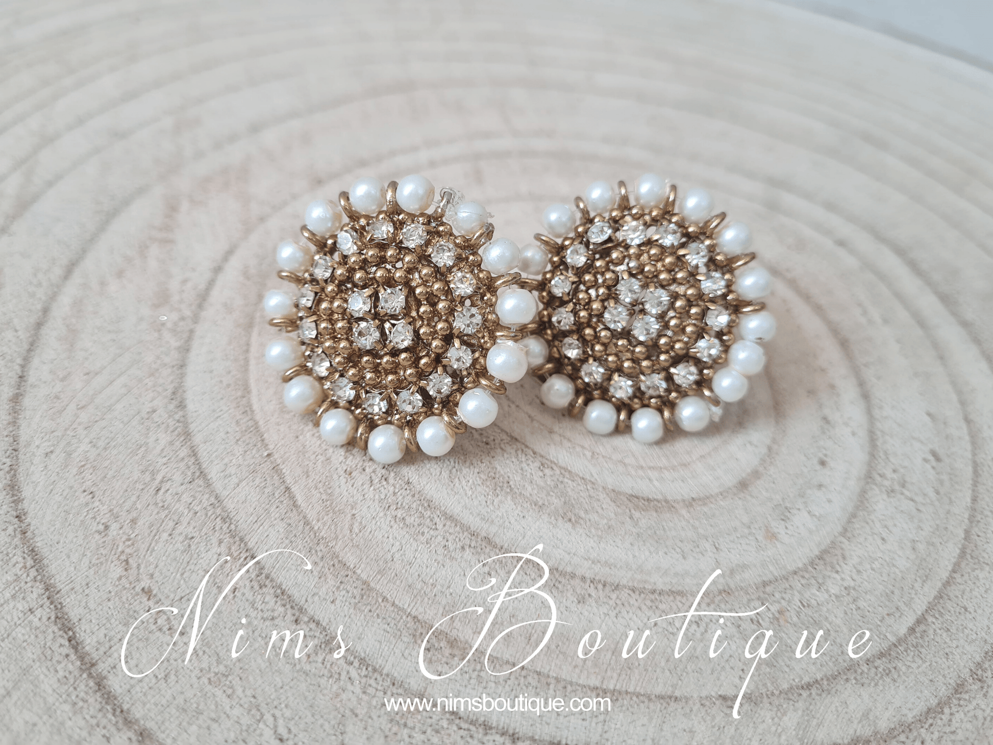 Nims Boutique Royal Pearl Stud earrings