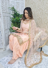 The NB Classic Long Sleeved Peach Silk Salwar Suit (bespoke only)