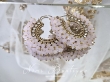 Meghna Royal Blush Hoop Earrings
