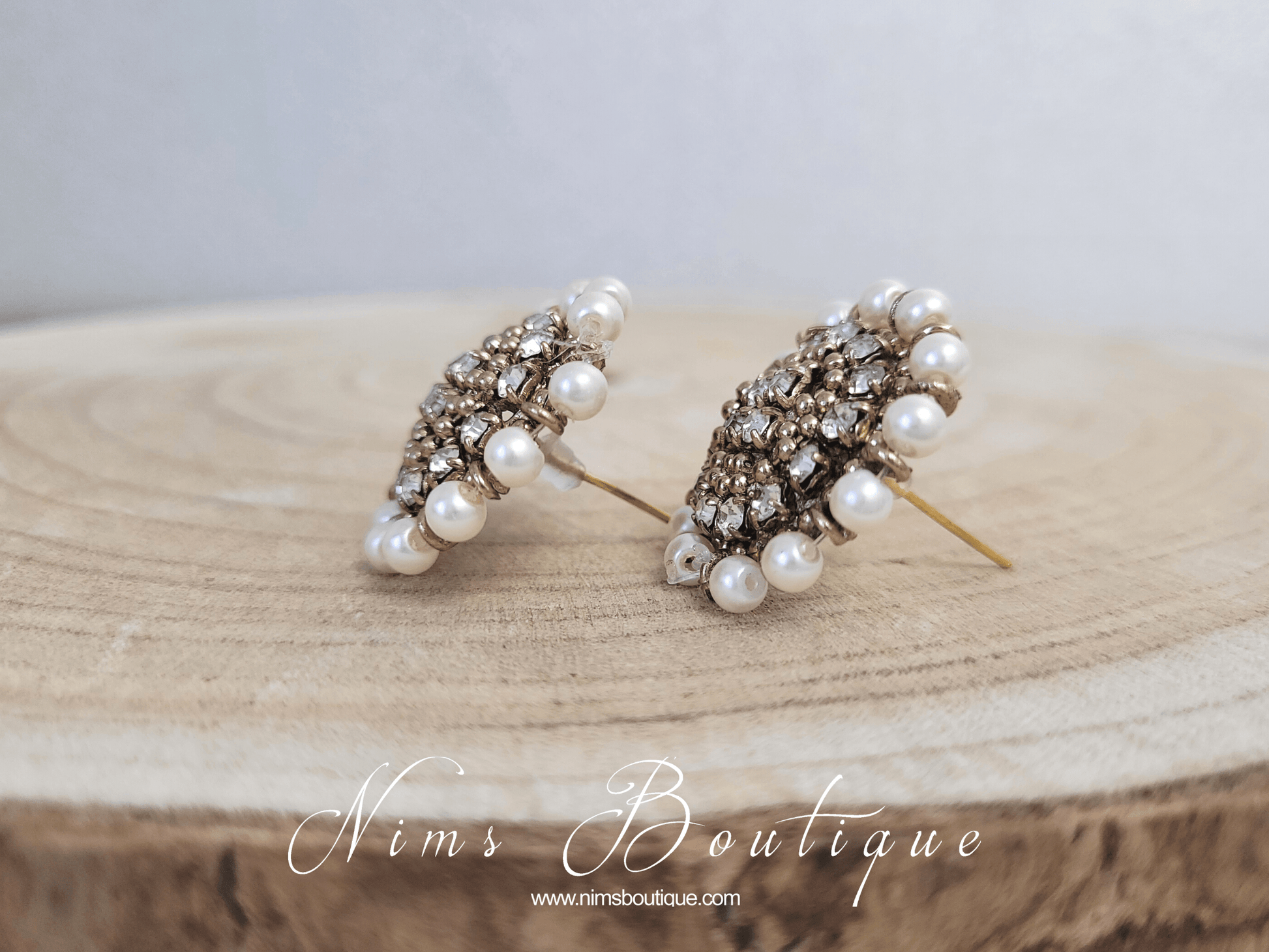 Nims Boutique Royal Pearl Stud earrings