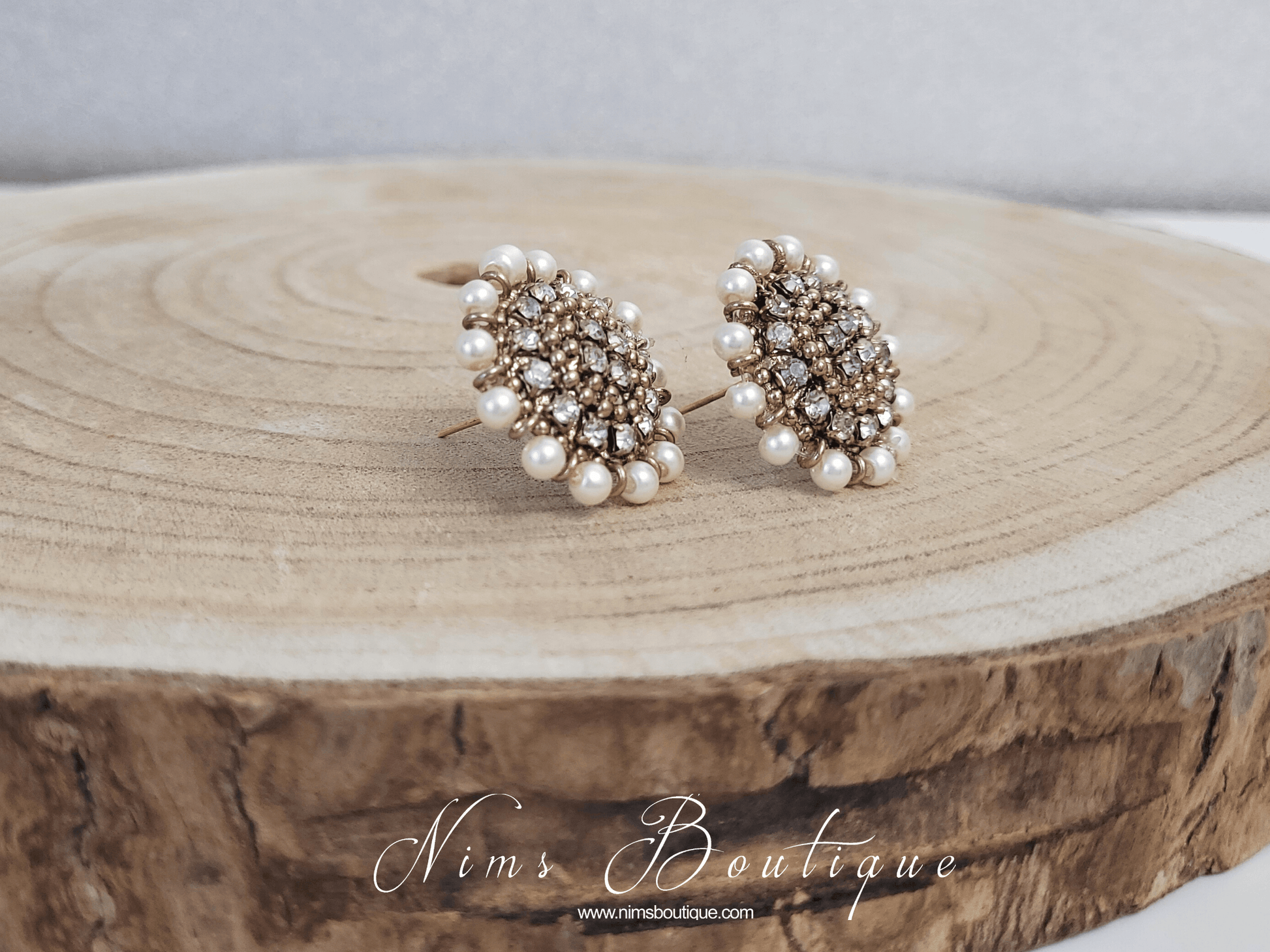 Nims Boutique Royal Pearl Stud earrings