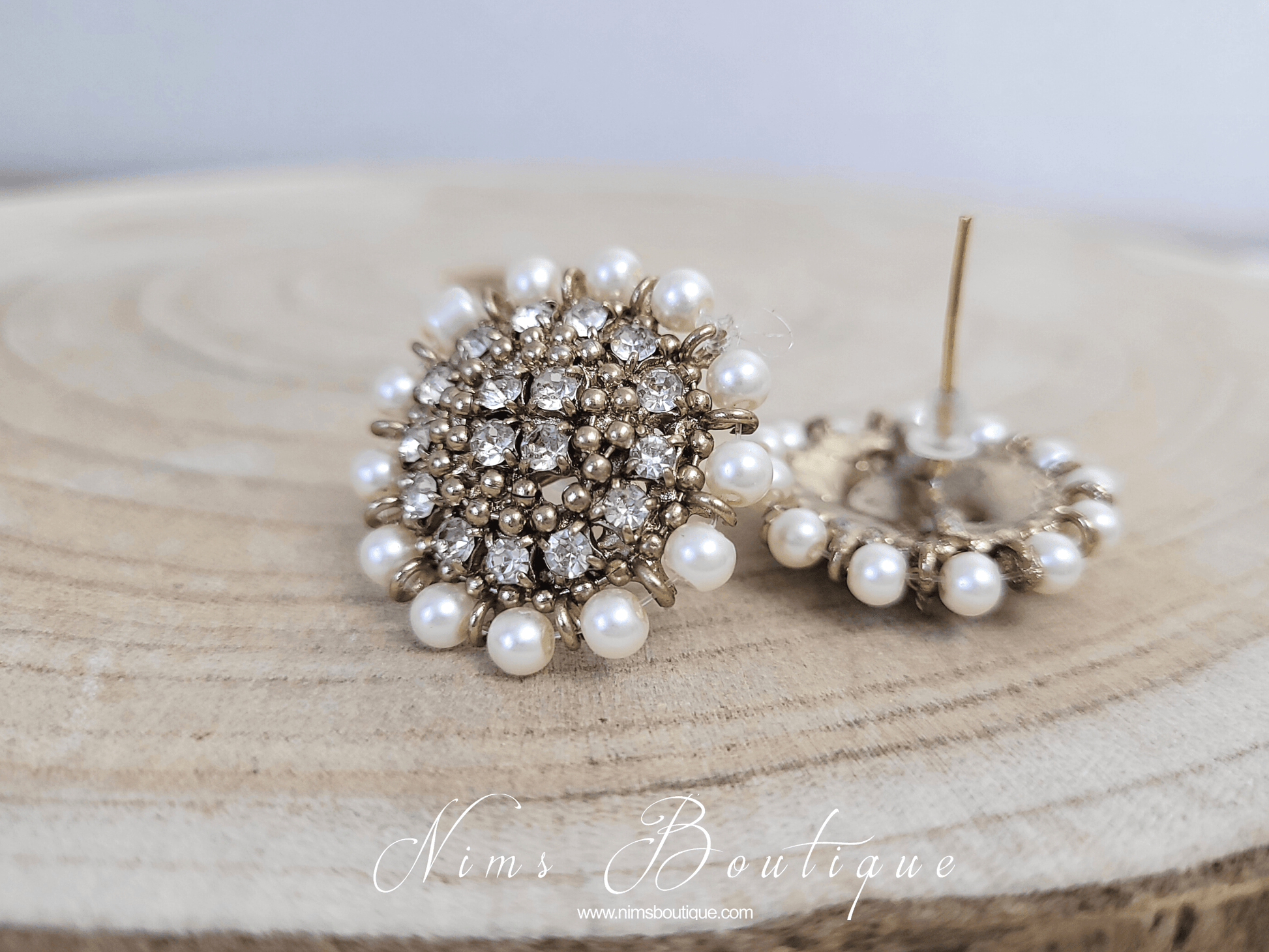 Nims Boutique Royal Pearl Stud earrings