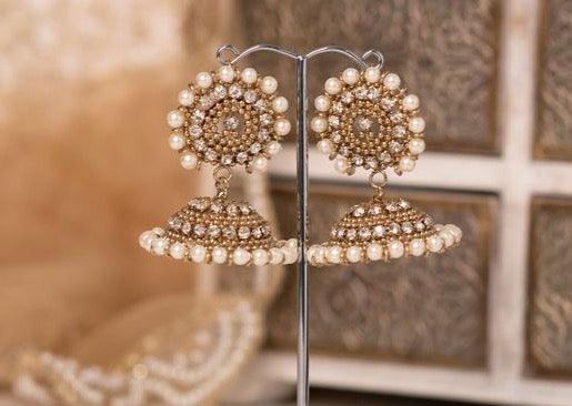 Nims Boutique Chandni Royal Antique Gold & Pearl Chumke