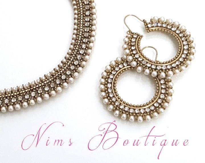 Nims Boutique Royal Pearl Bali Earrings