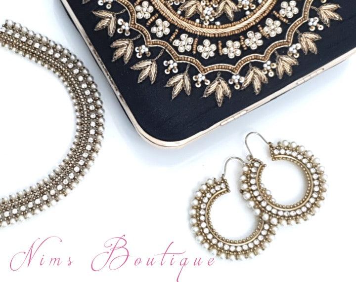 Nims Boutique Royal Pearl Bali Earrings