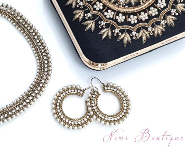 Nims Boutique Royal Pearl Bali Earrings