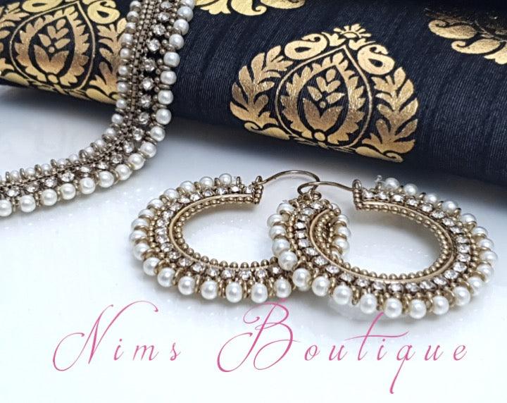 Nims Boutique Royal Pearl Bali Earrings