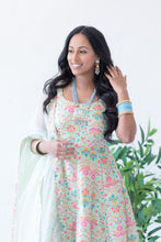 Nims Boutique Nishita Light Blue & Pink Meenakari Haar Set