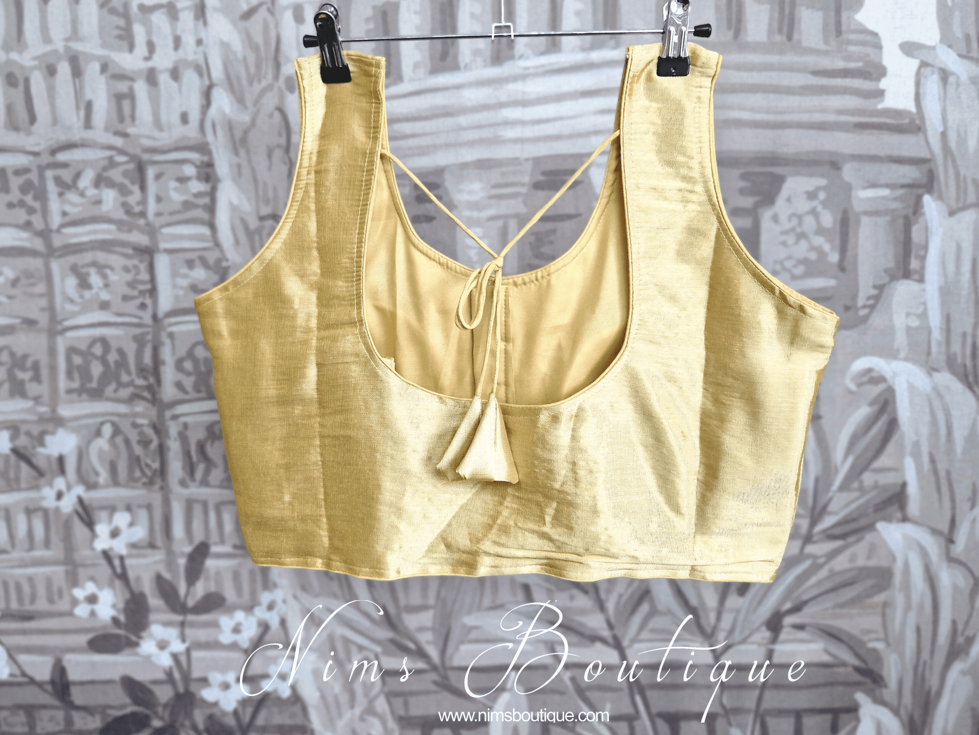 Nims Boutique The NB Bright Gold Blouse 16-18