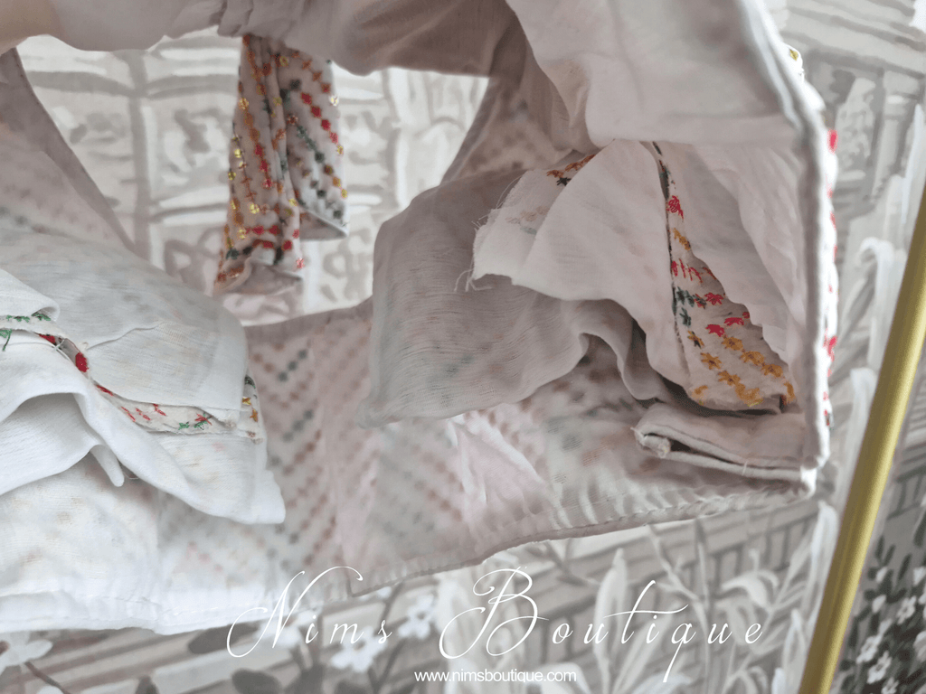 Nims Boutique The NB White Multicolour Blouse 16-18