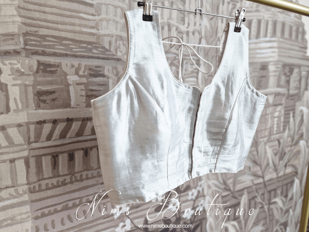 Nims Boutique The NB Silver Blouse 16-18
