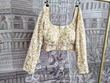 Luxury Ivory & Gold Thread Embroidered Long sleeved Blouse (size 10-24)
