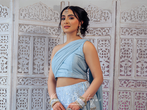 Arya Luxury One Shoulder & Dupatta blouse (bespoke)