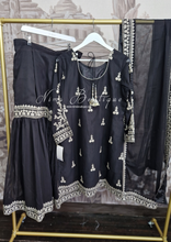 Luxury Black & Silver Sharara Suit (18-22)