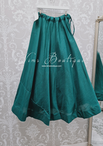 Dark Green Readymade skirt/lehnga (one size)