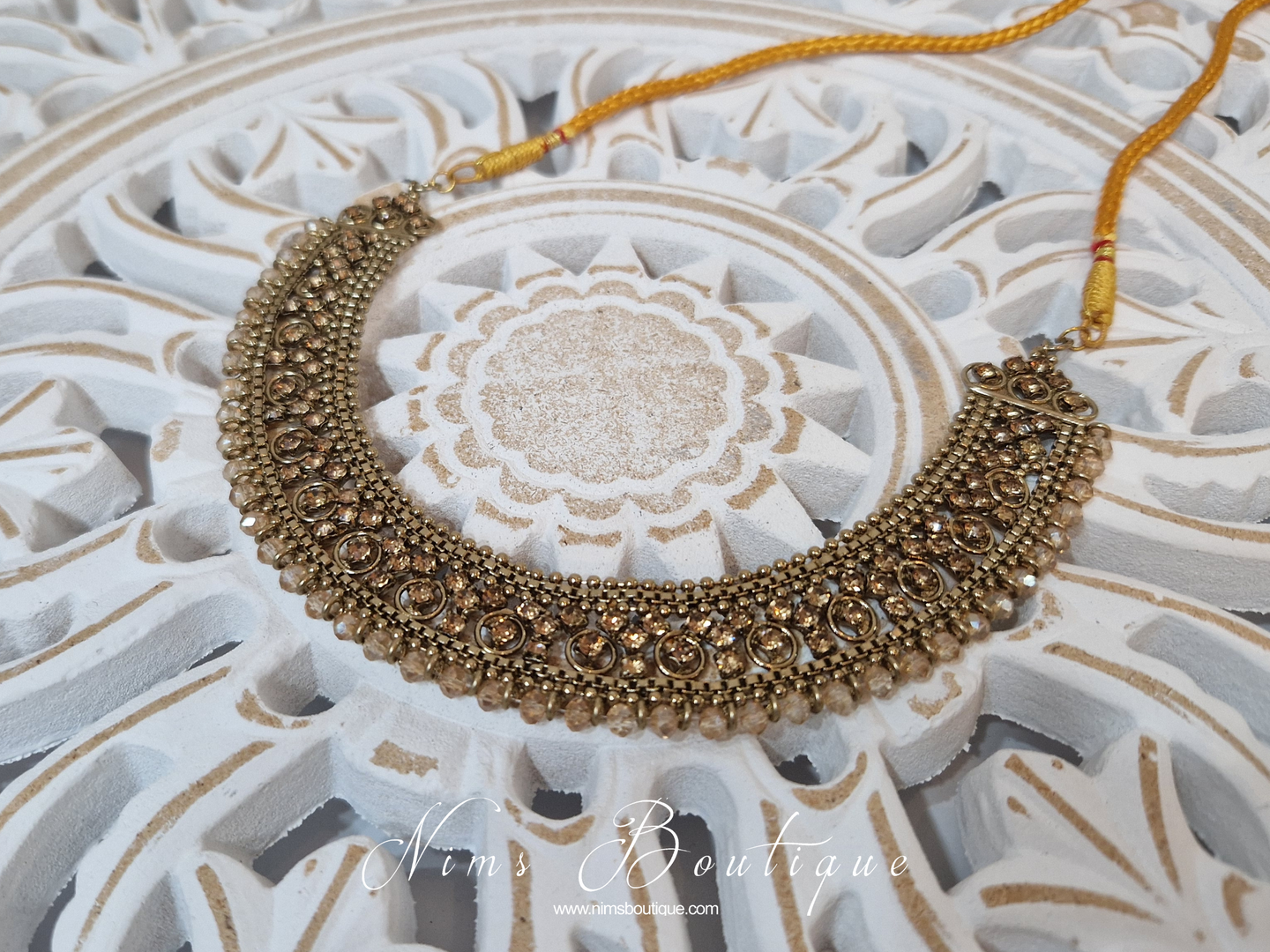 Limted Edition Royal Gold Stone Necklace