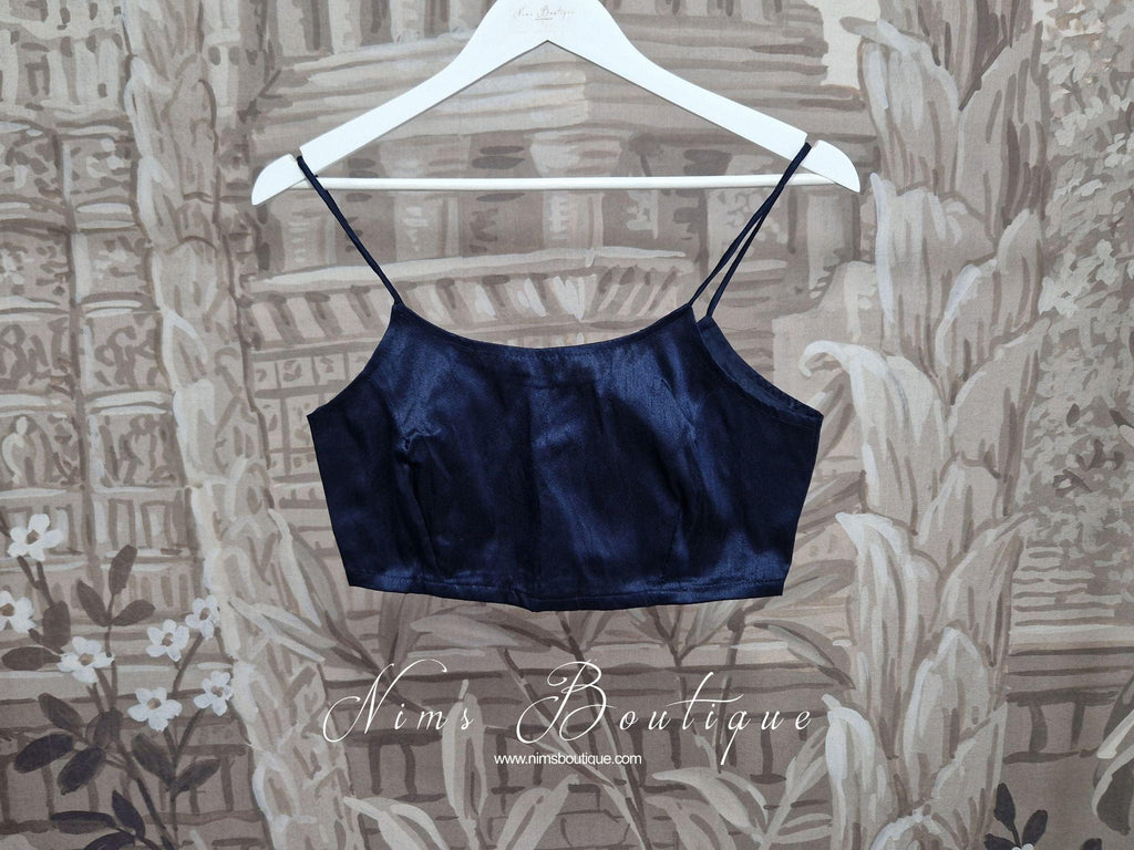Nims Boutique Maya Navy Thin Strap Blouse size 4-16