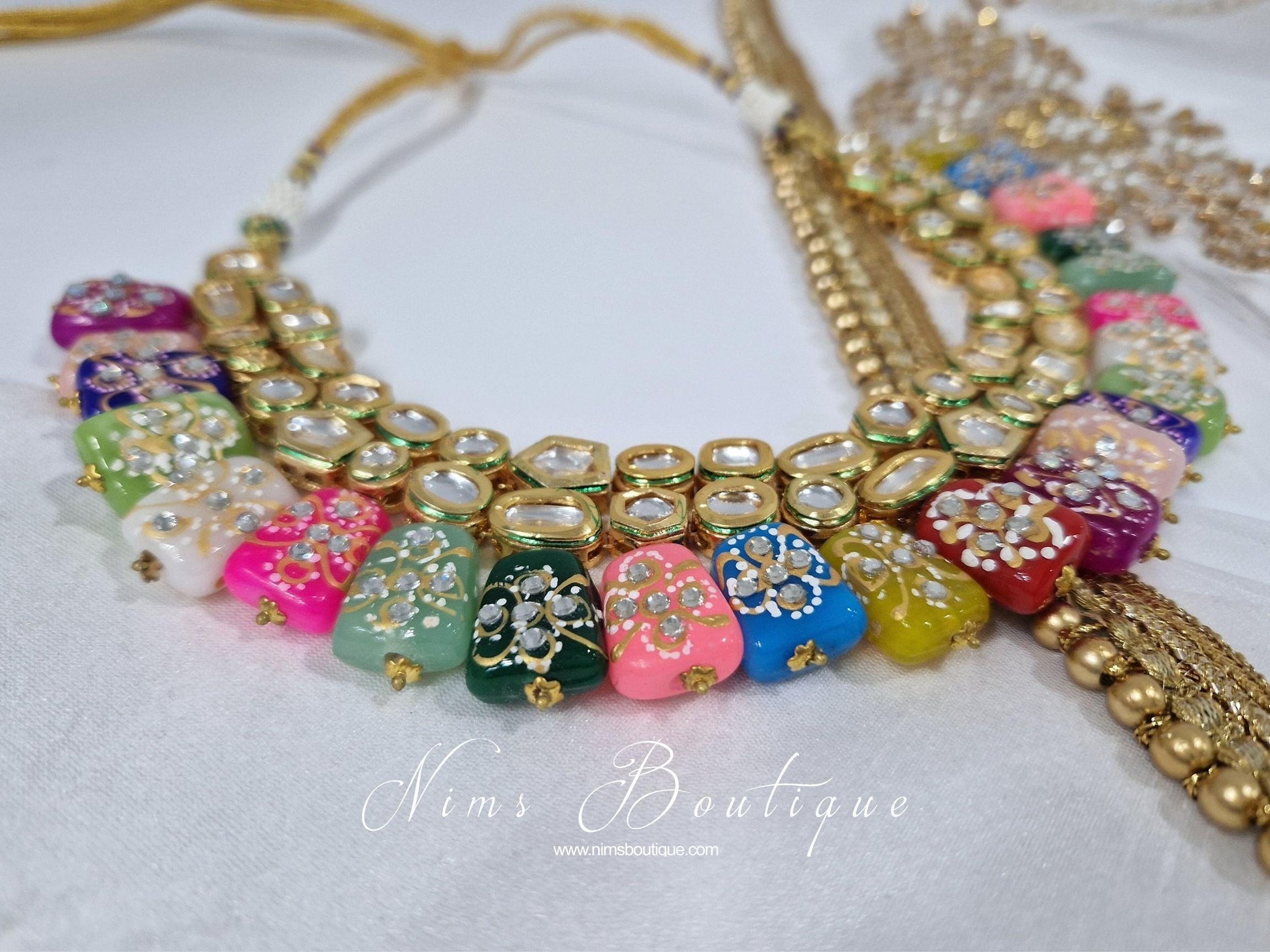 Nims Boutique Limited Edition Multicolour Akira Kundan Set