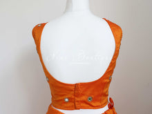 Rani Orange Luxury Silk Mirror Blouse (size 4-18)