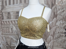 Gia Gold Sequin Strap Blouse (4-16)