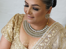 Royal Jhanvi Antique Gold & Pearl necklace