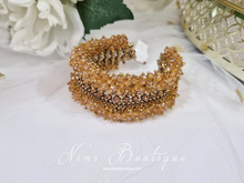 Gold Stone Cluster Bracelet