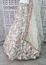 Sarika White Multicolour Embellished Luxury Skirt (sizes 4-22)