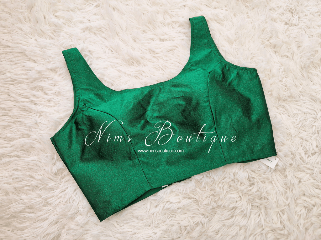 Nims Boutique The NB Emerald Green Blouse 10-12