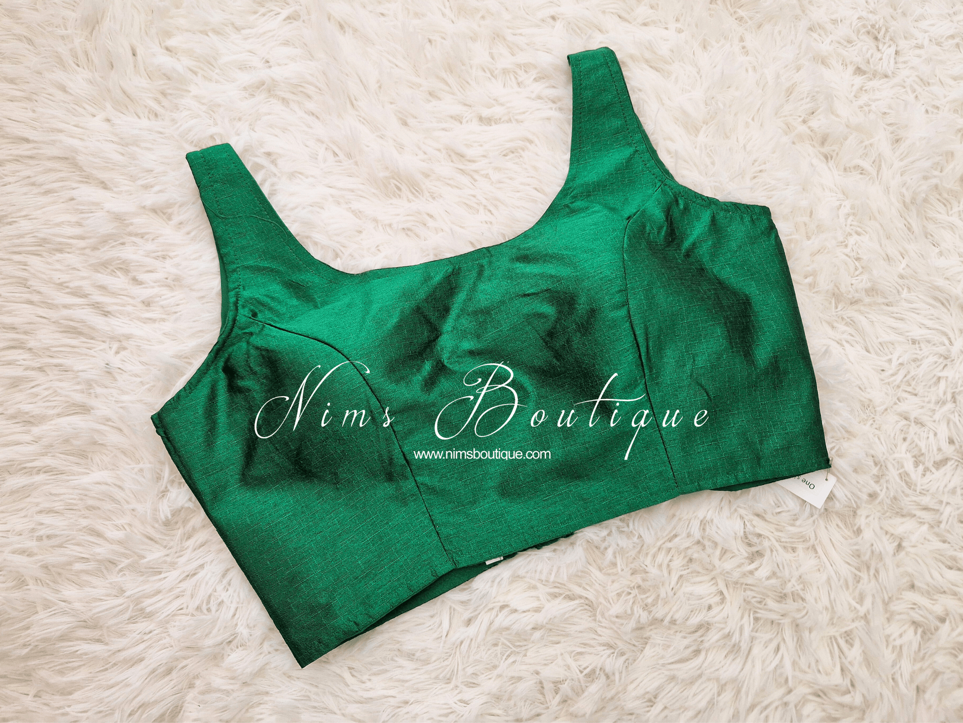 Nims Boutique The NB Emerald Green Blouse 10-12