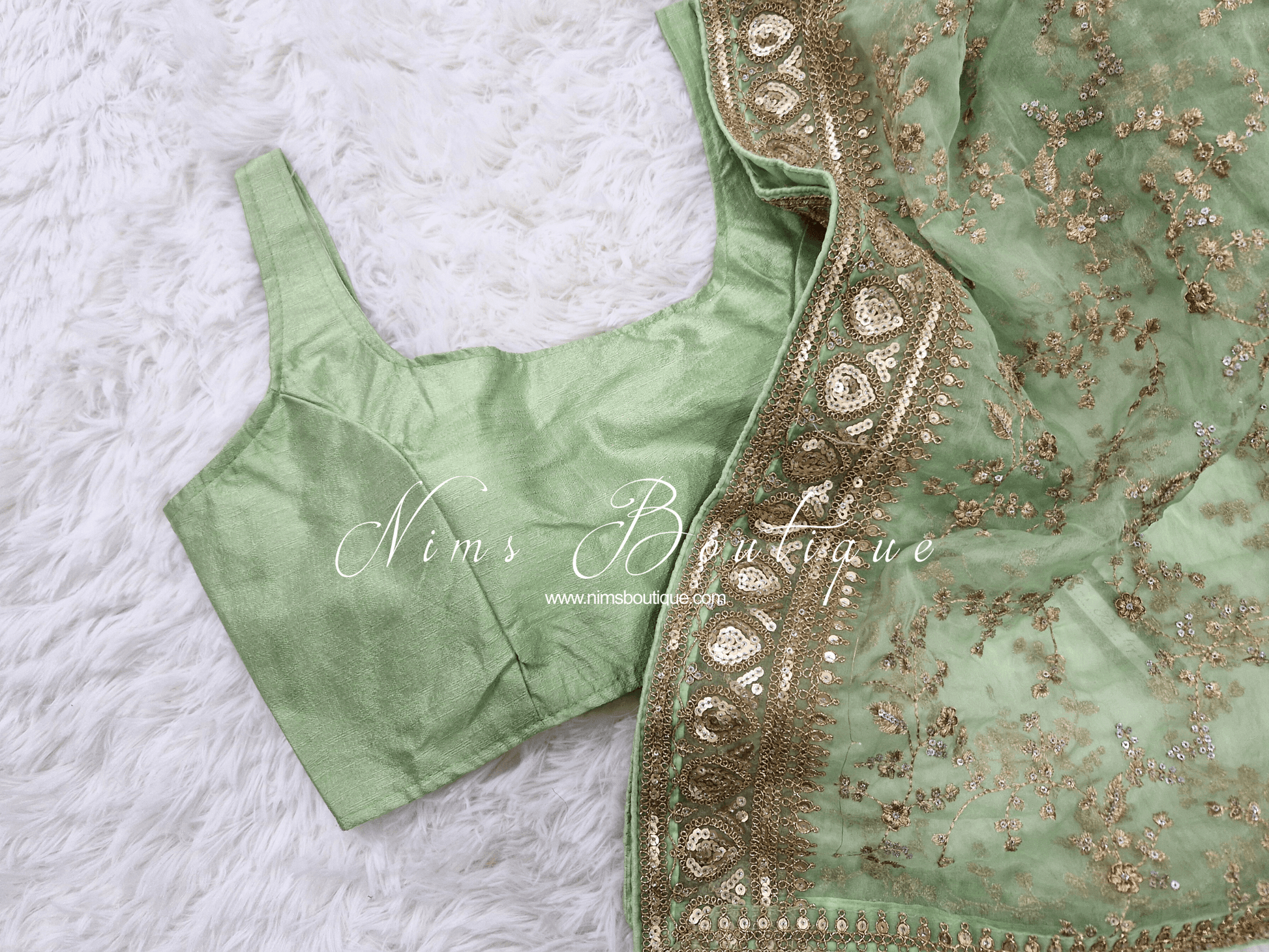 Nims Boutique The NB Mint Green Blouse 12-14