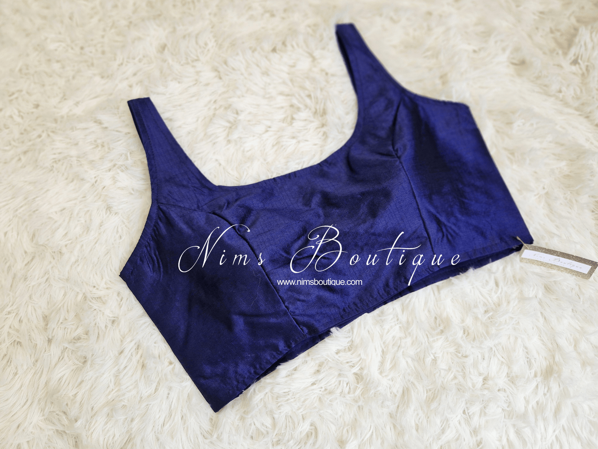 Nims Boutique The NB Navy Blouse 10-12