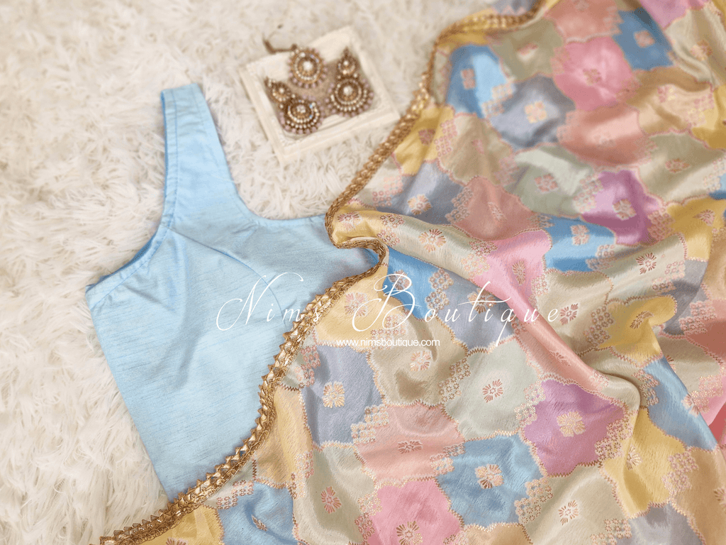 Nims Boutique The NB Light Blue Blouse 10-12