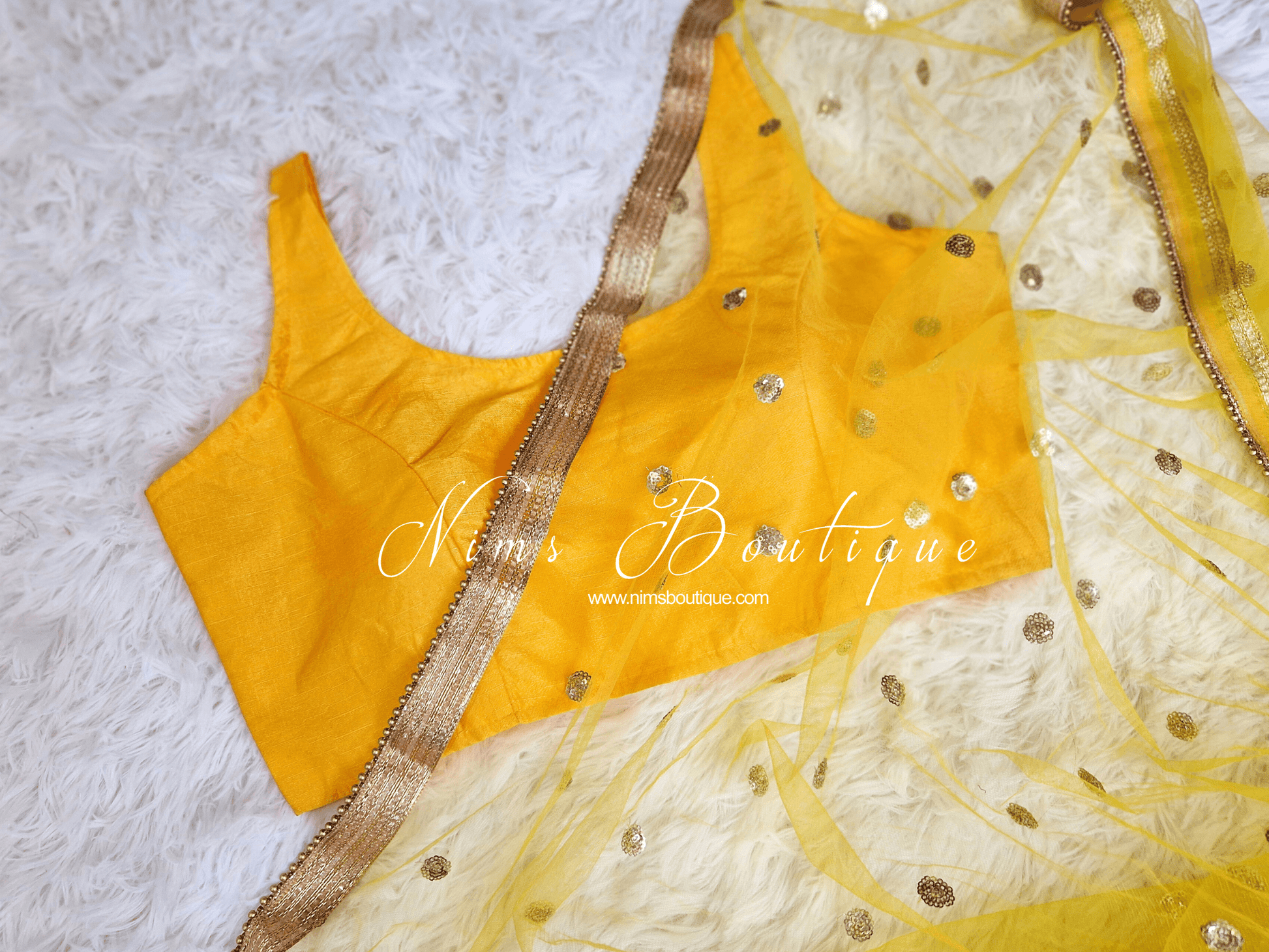 Nims Boutique The NB Yellow Blouse 10-12
