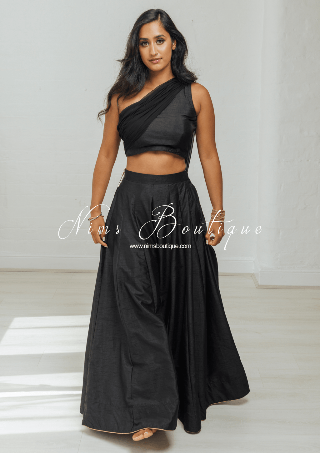 Nims Boutique Arya Black Flared Trousers sizes 4-14