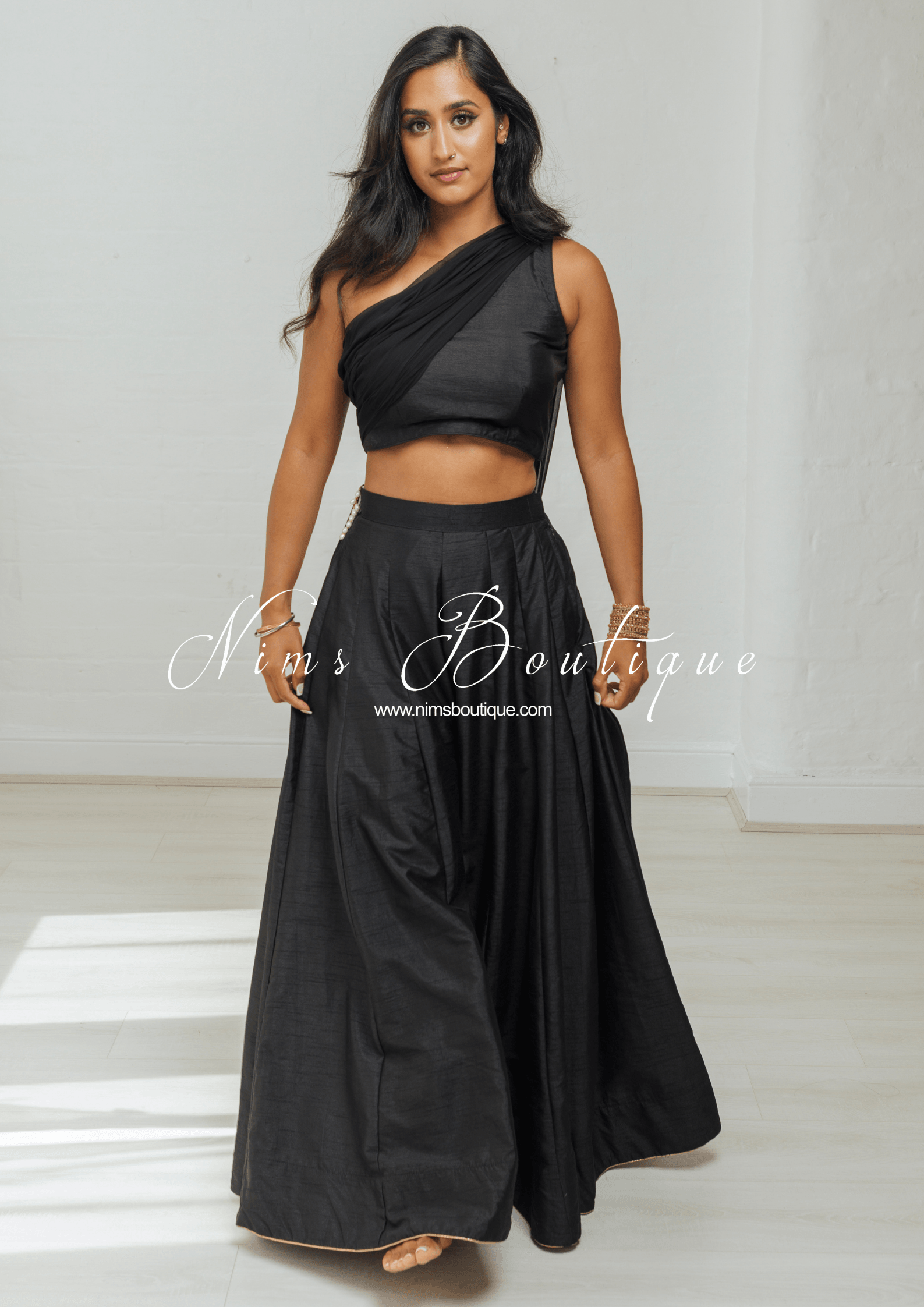 Nims Boutique Arya Black Flared Trousers sizes 4-14