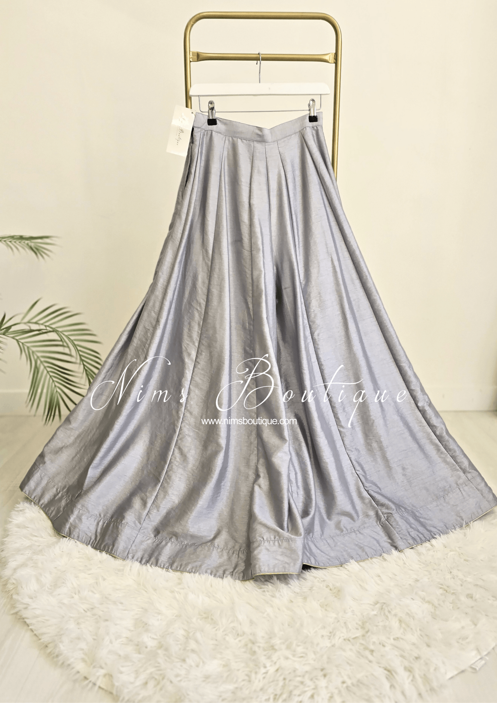 Nims Boutique Arya Grey Flared Trousers sizes 4-16