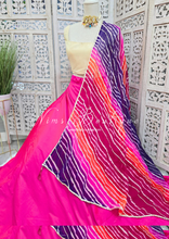 Purple, Pink Tie Dye Dupatta/Chunni