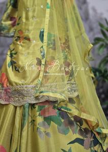 Tropical Sharara Suit (Size 12-16)