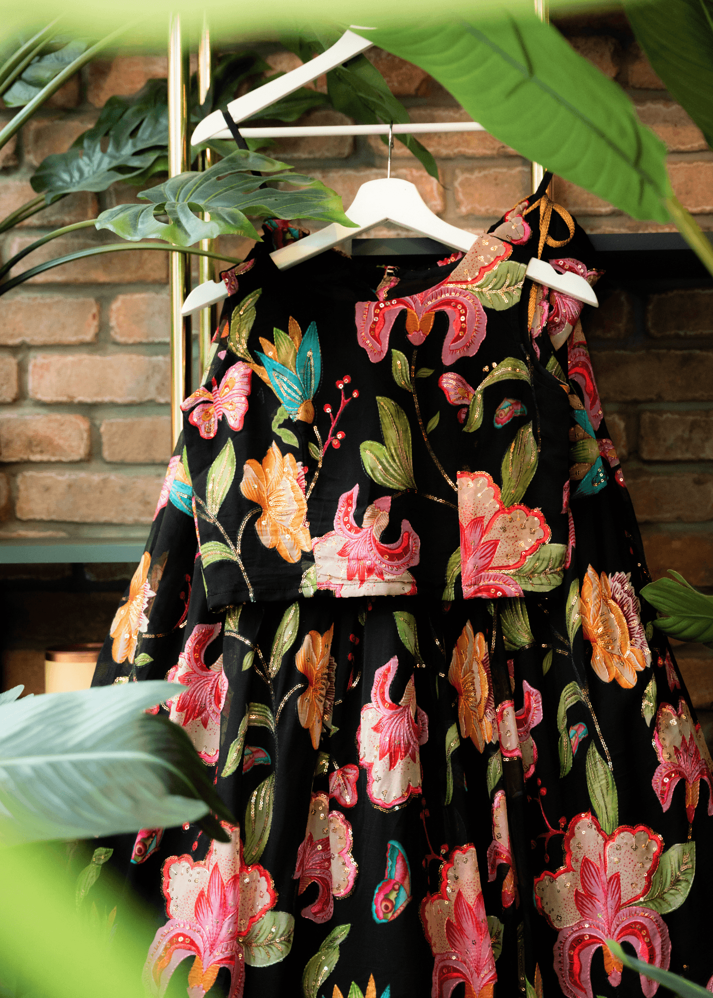 Nims Boutique Lilianna Black Floral Blouse