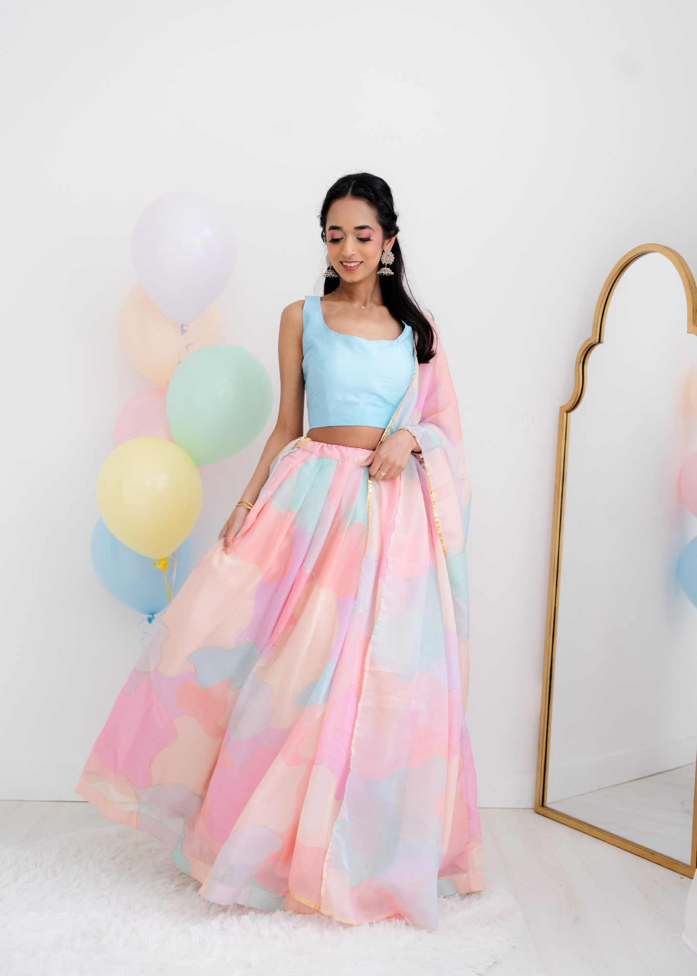 The NB Light Blue Silk Blouse (petite sizes 4-8)