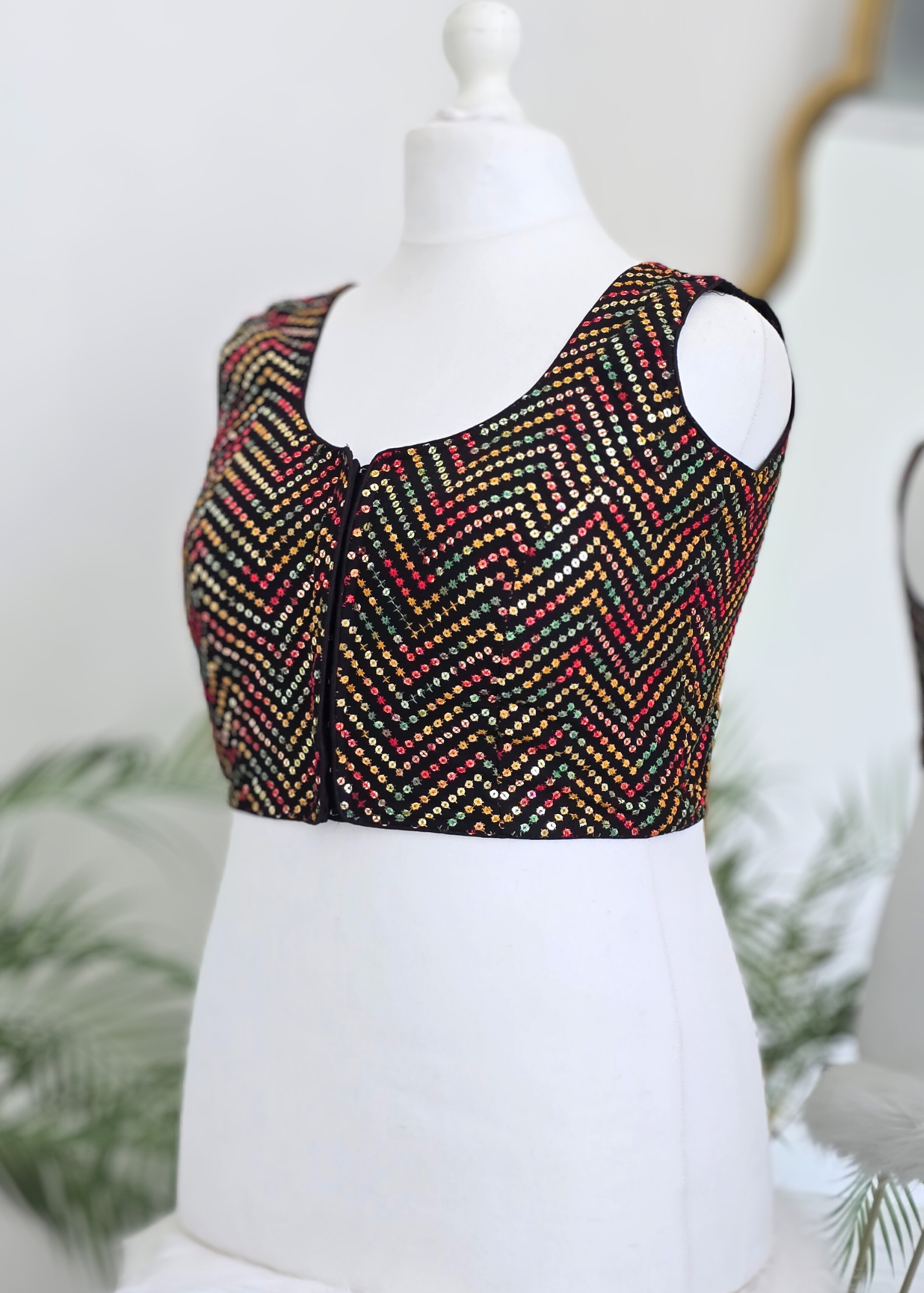 The NB Black Multicolour Blouse 16-18