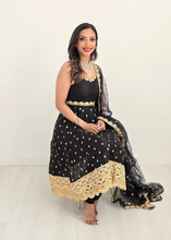 The NB Luxury Black Silk Anarkali with Pajami (size 4-16)